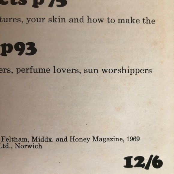 RARE VTG 1969 HONEY (Magazine) Book of Beauty HC~The Daily Mirror~ England - Picture 3 of 9